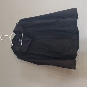Vintage‎ GAP Womens Medium Black Hooded  2 Pocket Full Zip Jacket